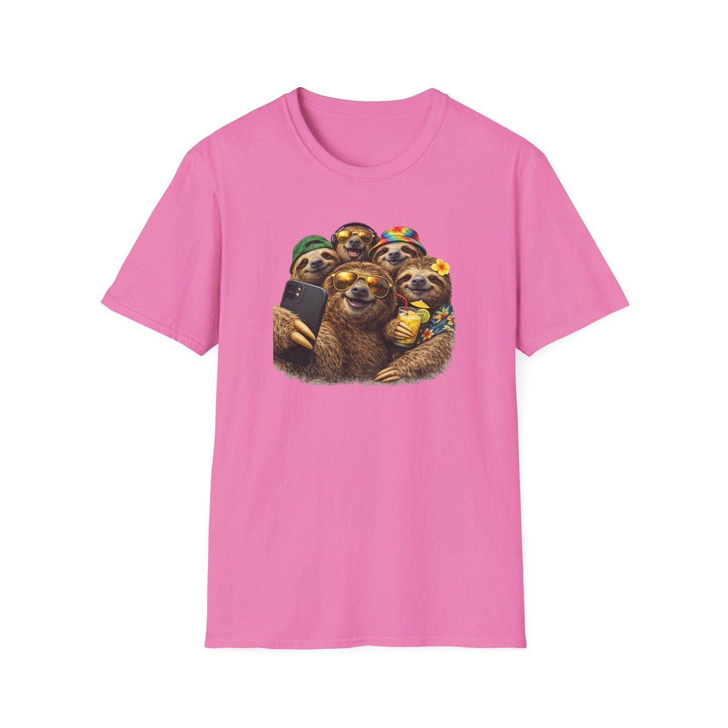 SELFIE TIME - SLOTH STYLE - Unisex Softstyle T-Shirt