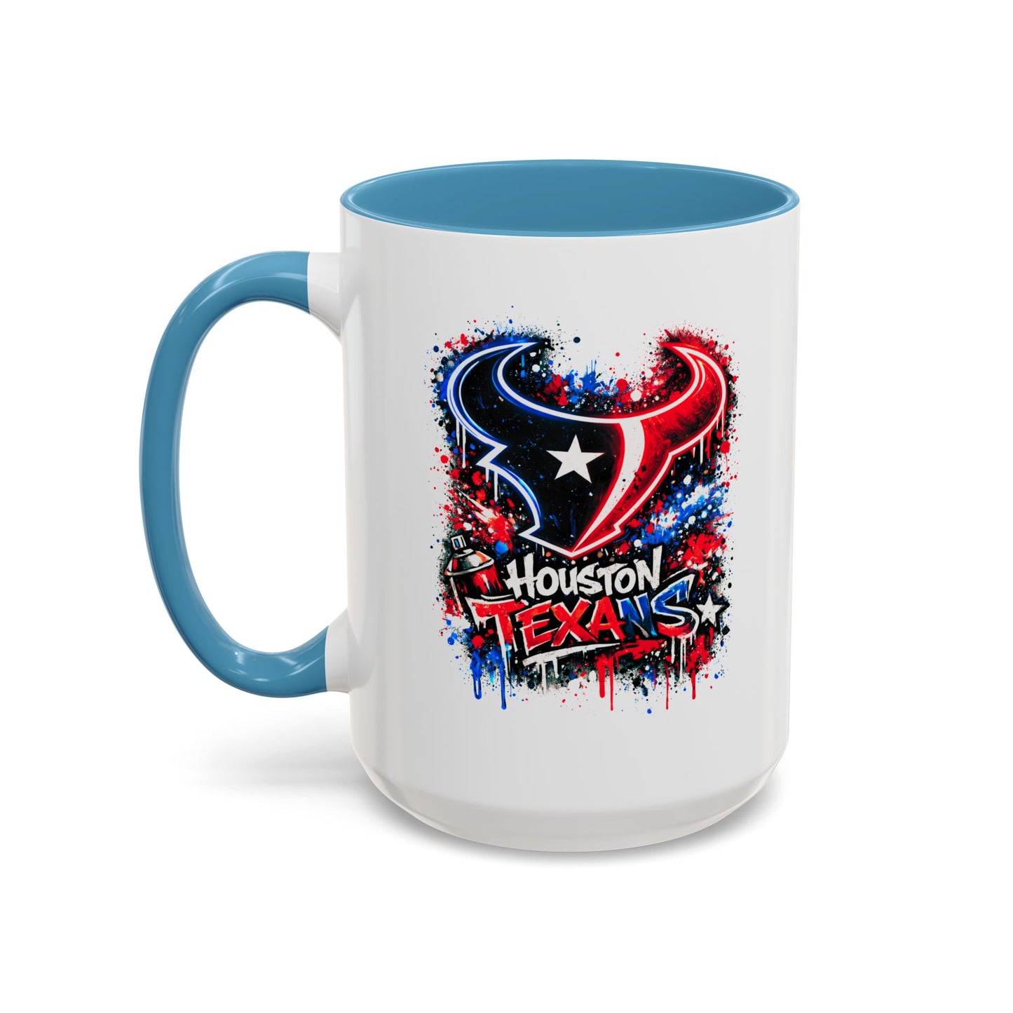 HOUSTON TEXANS - GRAFFITTI ART -Accent Coffee Mug (11, 15oz)
