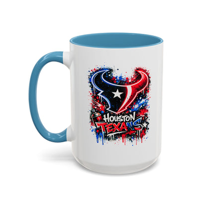HOUSTON TEXANS - GRAFFITTI ART -Accent Coffee Mug (11, 15oz)
