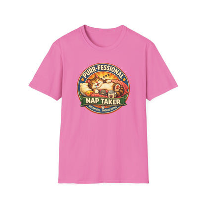 PURR-FESSIONAL NAP TAKER - Unisex Soft Style T-Shirt