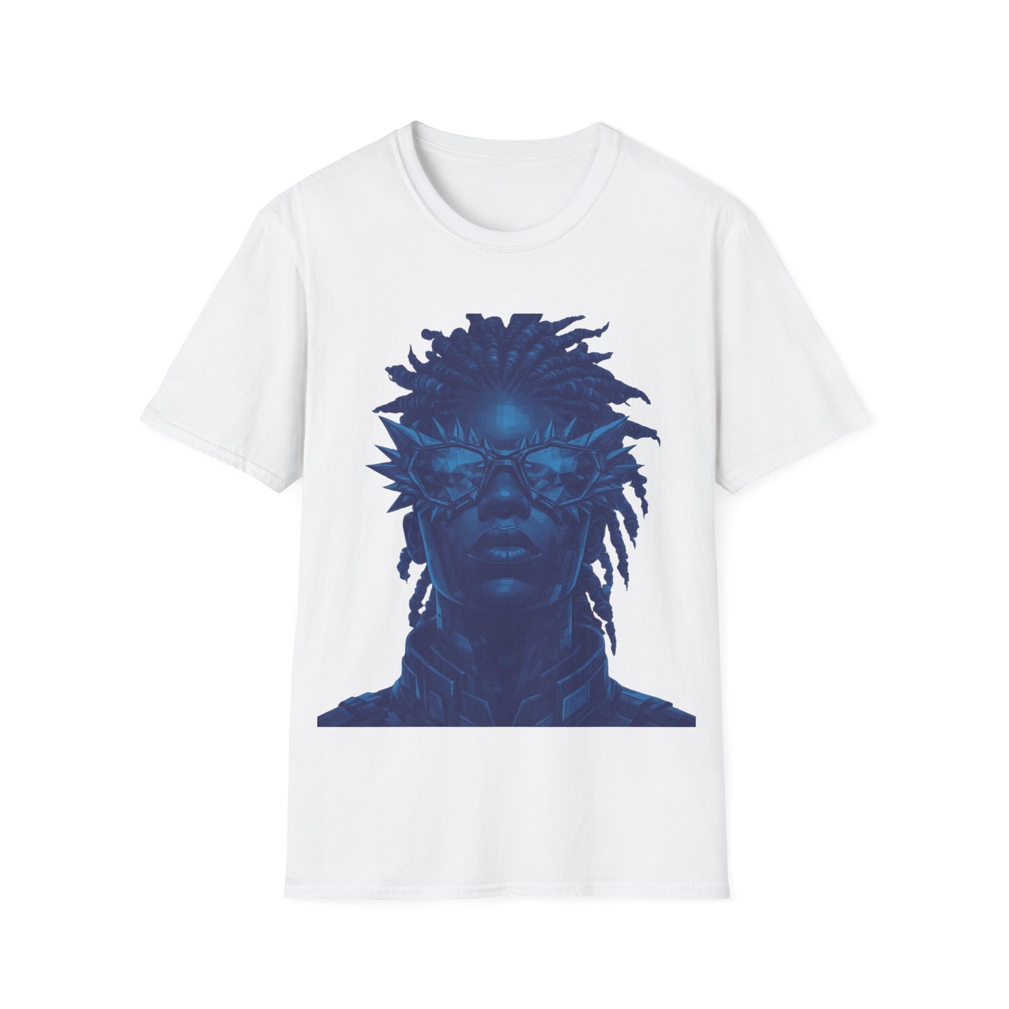 FUTURISTIC DUDE - ((BIG PRINT)) - Unisex Softstyle T-Shirt