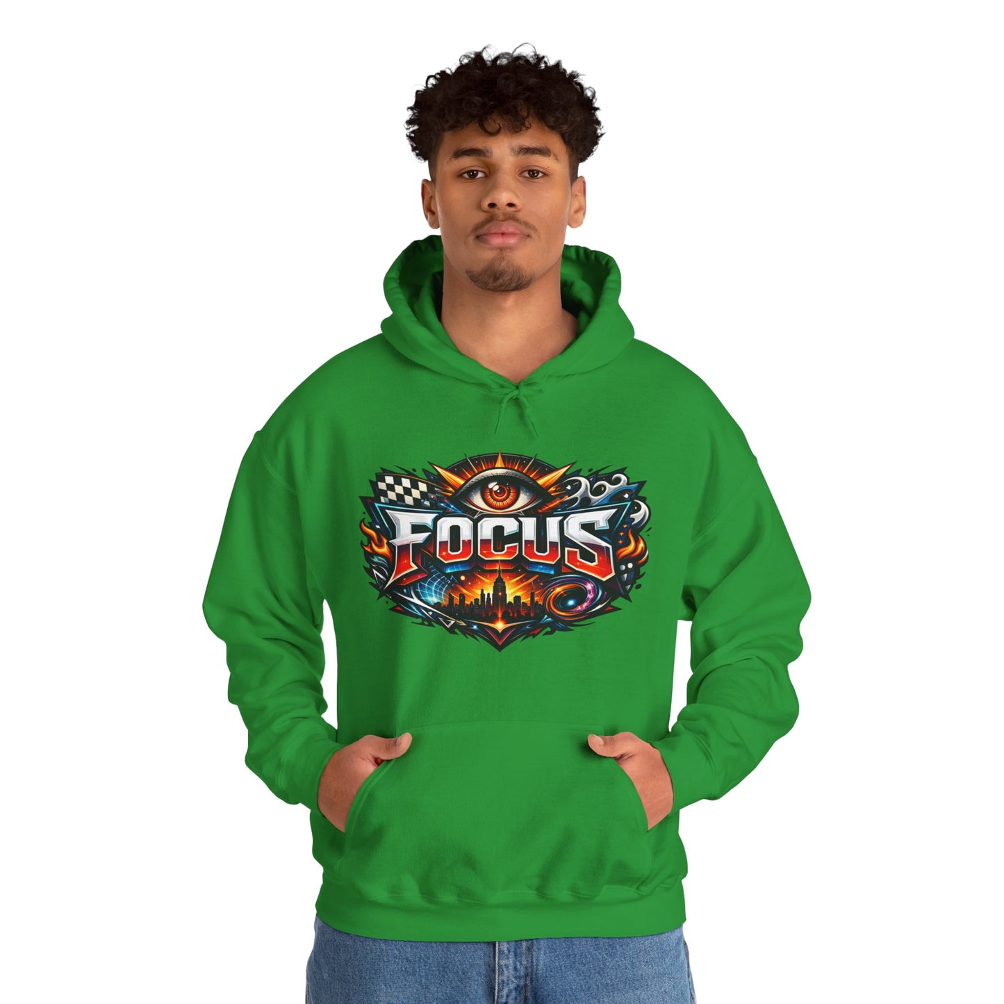 Focus Hoodie | Motivational Mindset Graphic Pull-Over for Men & Women