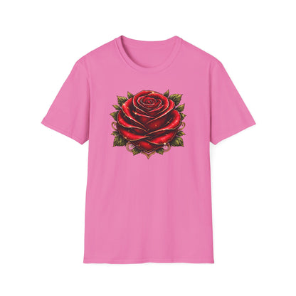 RED ROSE - Unisex Soft Style T-Shirt