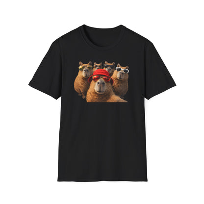 SELFIE TIME - CAPYBARAS - Unisex Soft Style T-Shirt