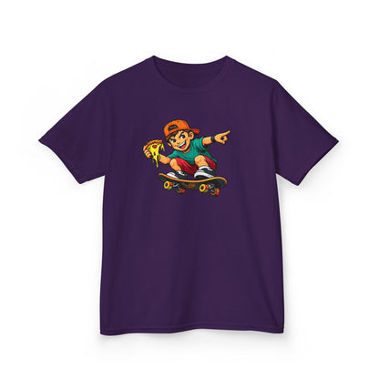 SKATEBOARD PIZZA BOY - Kid's Cotton Tee