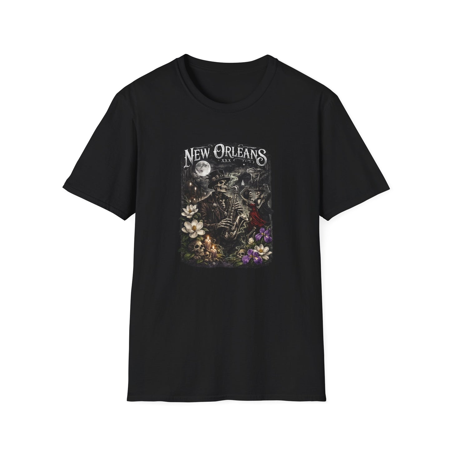 NEW ORLEAN JAZZ VOODOO -  Unisex Soft Style T-Shirt