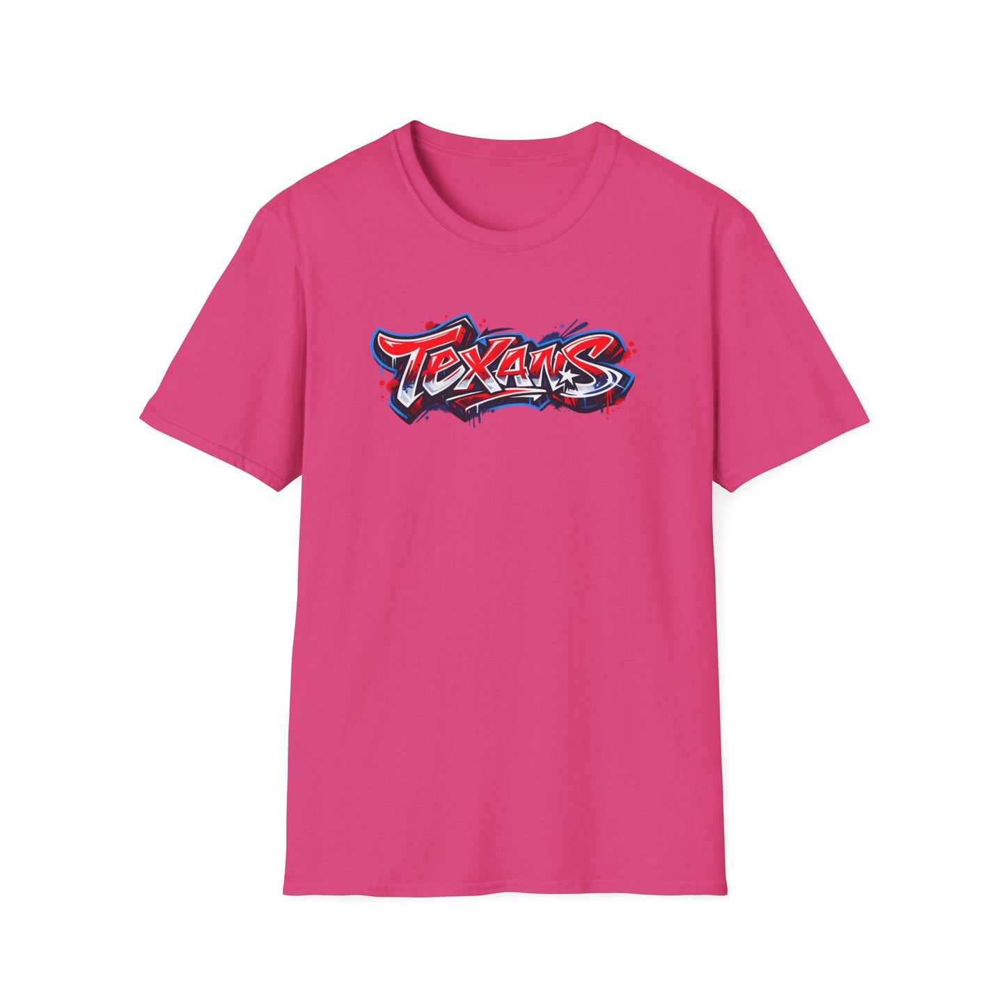 TEXANS-GRAFFITI ART  - Unisex Soft Style T-Shirt