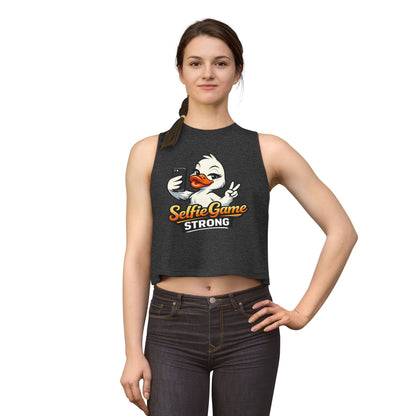 SELFIE GAME STRONG - Women's Crop Top