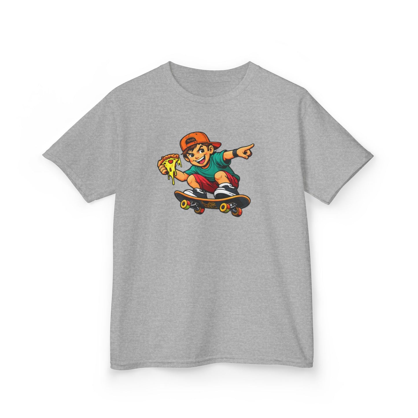 SKATEBOARD PIZZA BOY - Kid's Cotton Tee