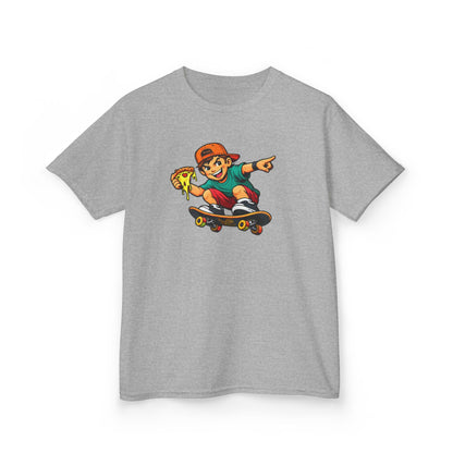 SKATEBOARD PIZZA BOY - Kid's Cotton Tee