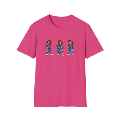 GIRL REPPING THE TEXANS - Unisex Soft Style T-Shirt