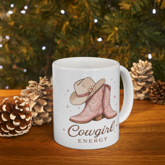 COWGIRL ENERGY - Ceramic Mug, (11oz, 15oz)