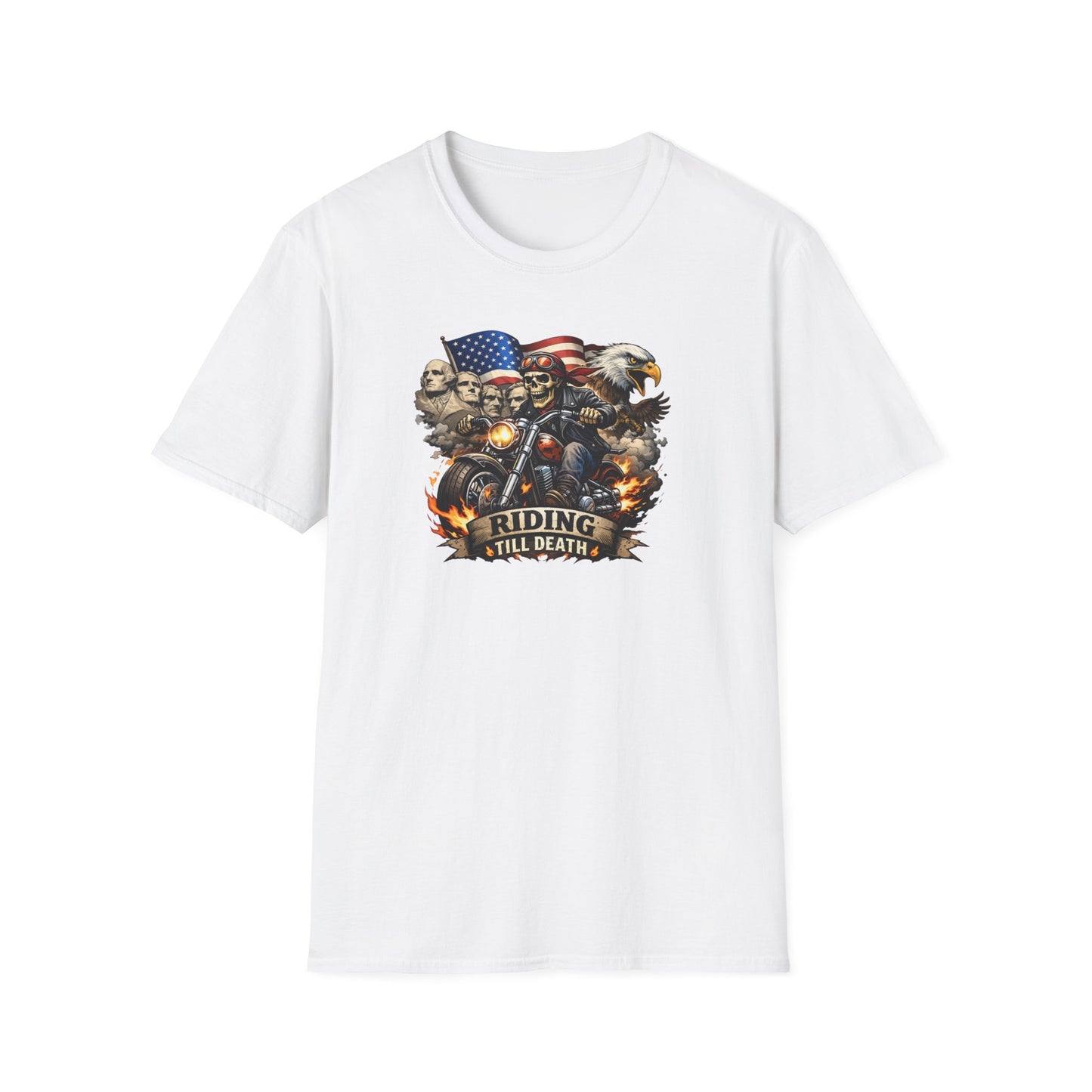 RIDING TIL DEATH - Unisex Softstyle T-Shirt