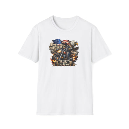 RIDING TIL DEATH - Unisex Softstyle T-Shirt