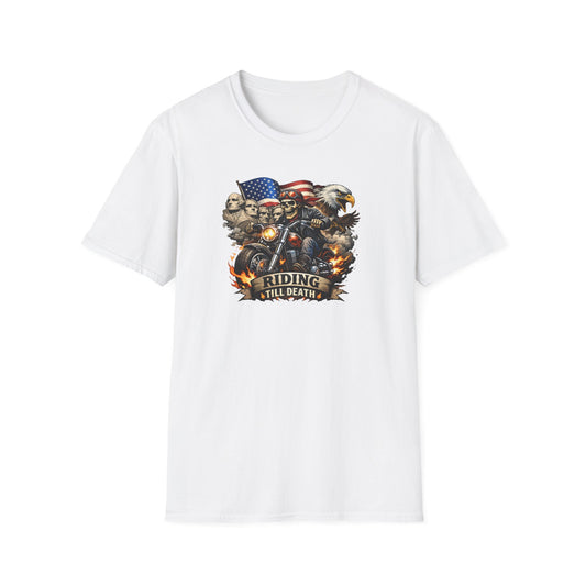 RIDING TIL DEATH - Unisex Softstyle T-Shirt
