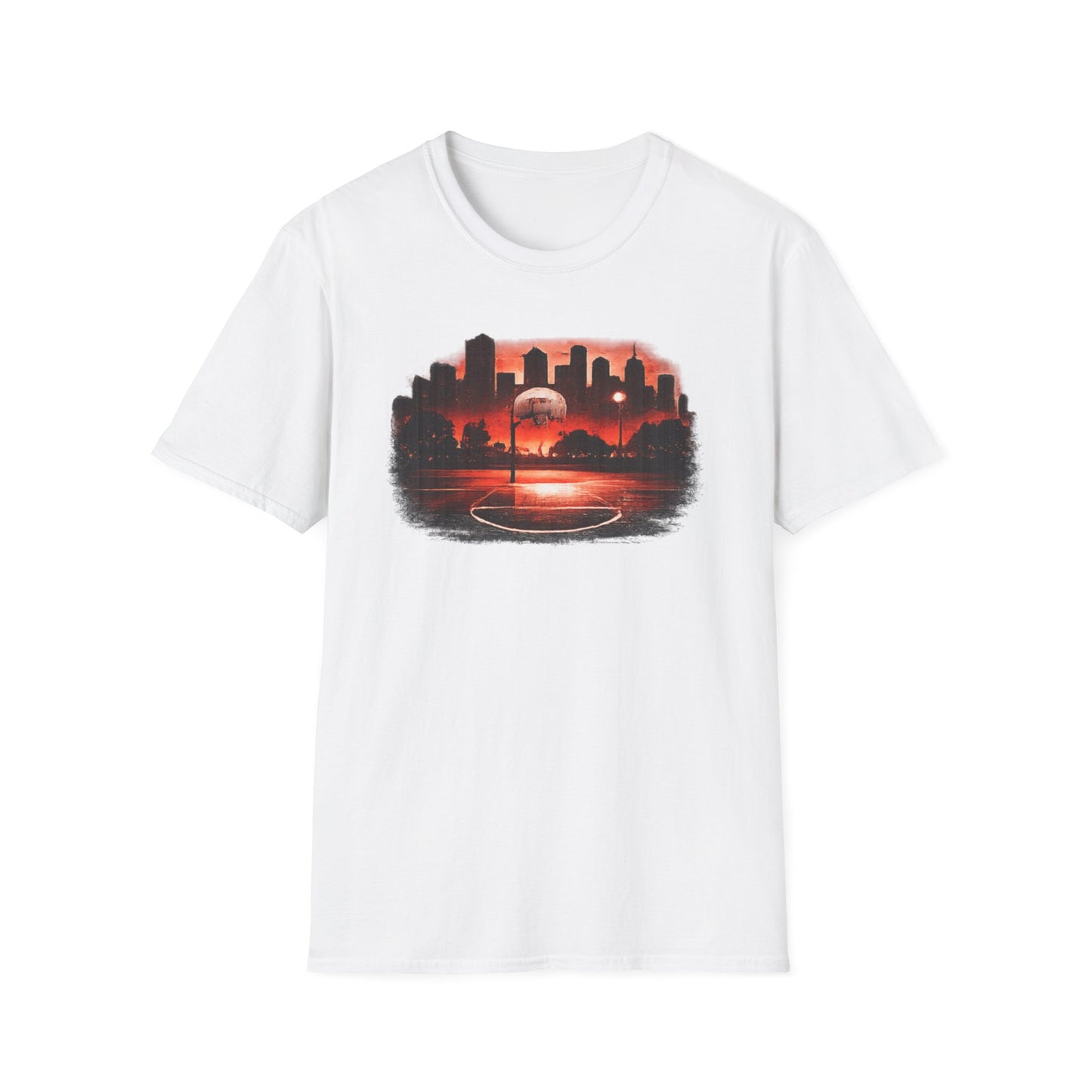 Street B-Ball Court - Unisex Soft Style T-Shirt