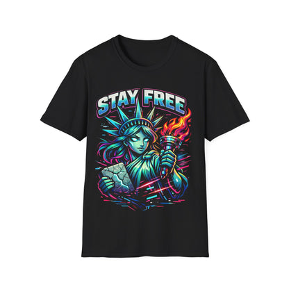 STATUE OF LIBERTY - ((BIG PRINT)) - Unisex Soft Style T-Shirt