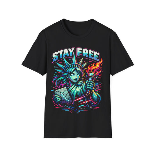 STATUE OF LIBERTY - ((BIG PRINT)) - Unisex Soft Style T-Shirt
