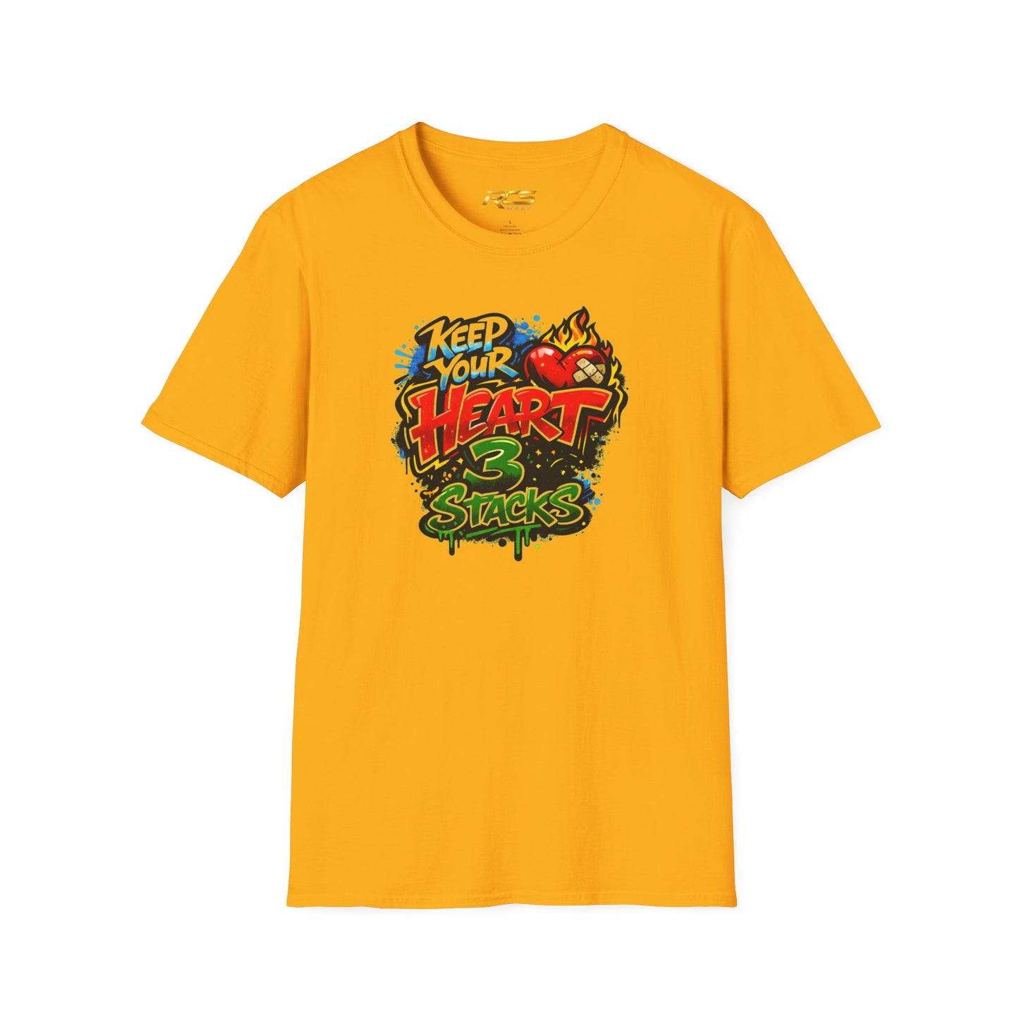 KEEP YOUR HEART 3 STACKS - Unisex Soft Style T-Shirt