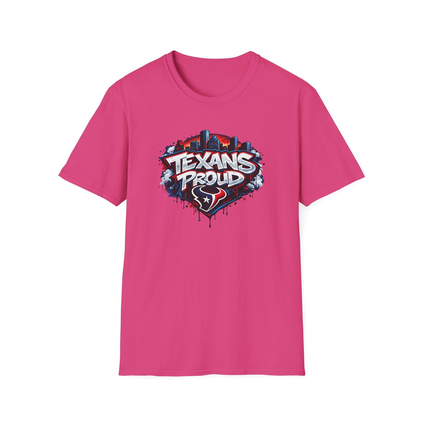 TEXANS PROUD - Unisex Soft Style T-Shirt
