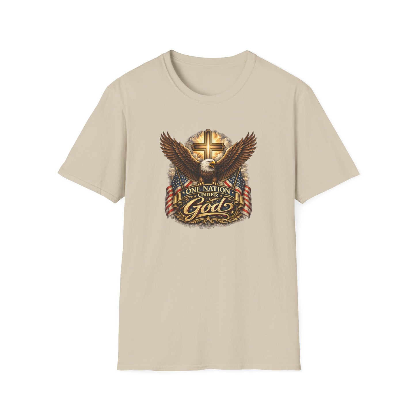 ONE NATION UNDER GOD - Unisex Softstyle T-Shirt