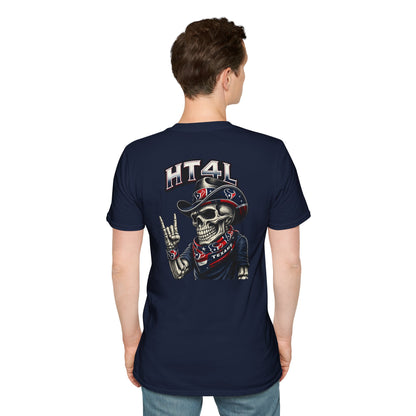 HT4L SKELETON DUDE REP DA H - Unisex Softstyle T-Shirt