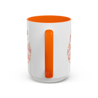 A COWGIRL'S HAT IS HER CROWN - Accent Coffee Mug (11, 15oz)