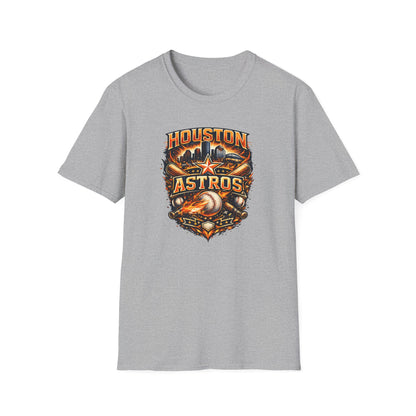 HOUSTON ASTROS VINTAGE DESIGN - Unisex Soft Style T-shirt