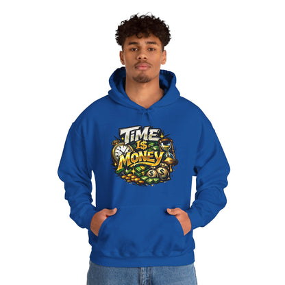 Time Is Money Hoodie | Hustle Mindset Graphic Unisex Pull-Over