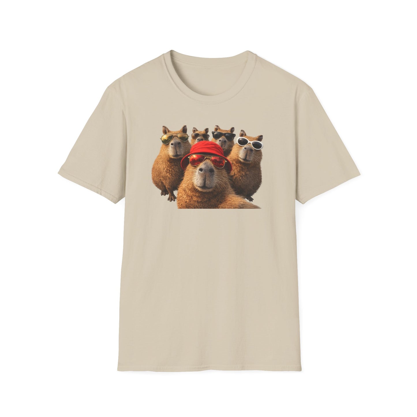 SELFIE TIME - CAPYBARAS - Unisex Soft Style T-Shirt