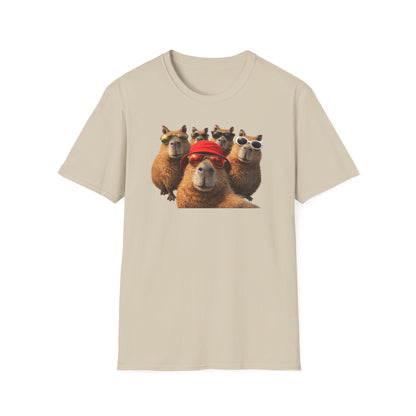 SELFIE TIME - CAPYBARAS - Unisex Soft Style T-Shirt