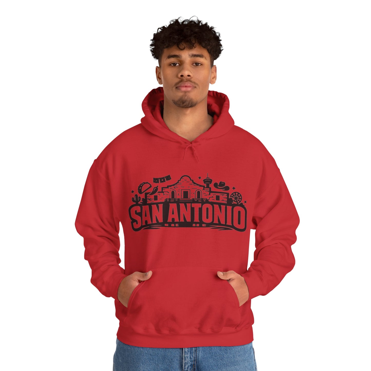San Antonio Hoodie | Alamo City Texas Pride Graphic Unisex Pull-Over