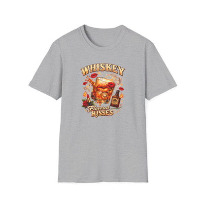 WHISKEY FLAVORED KISSES - Unisex Soft Style T-Shirt