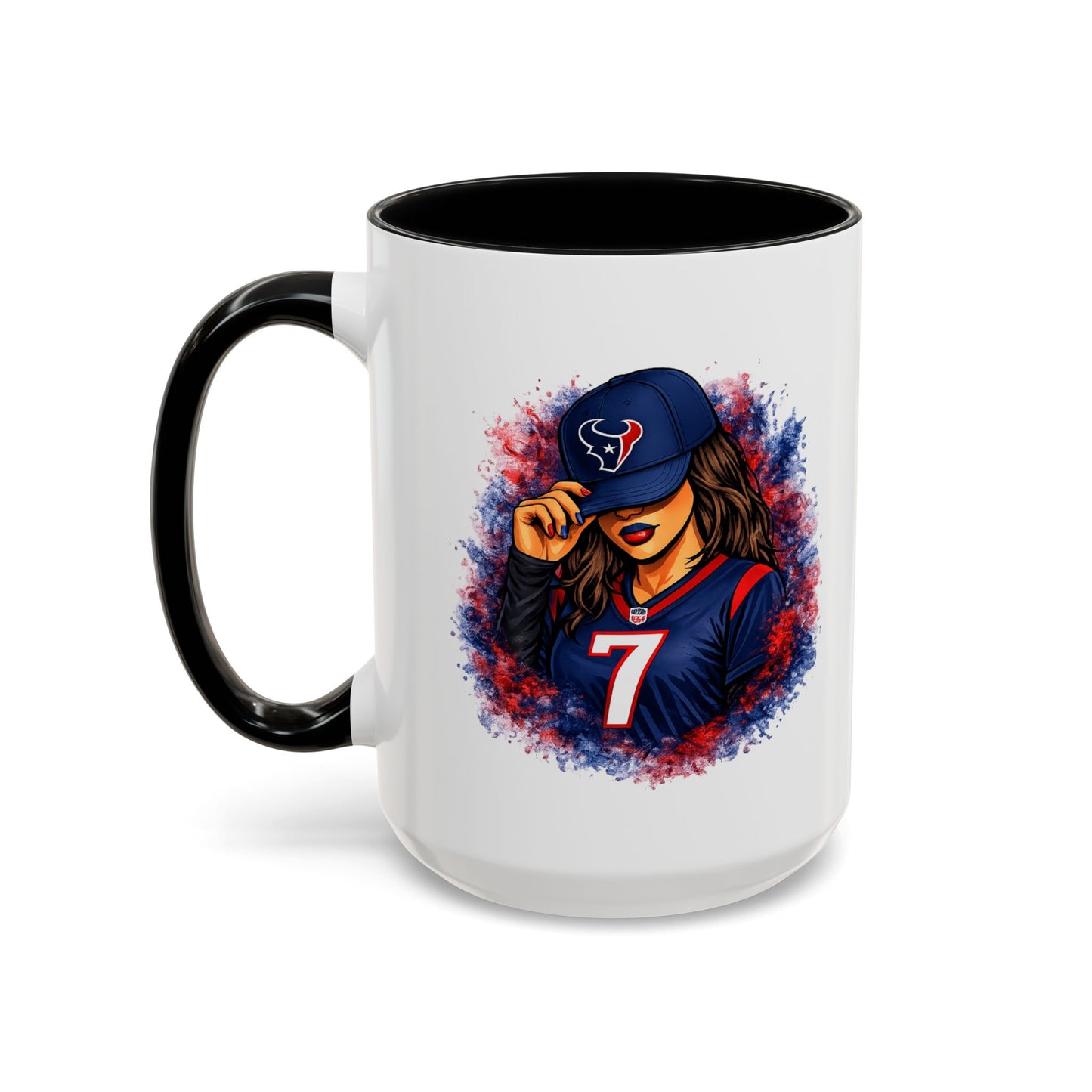 TEXANS GIRL REPPIN - Accent Coffee Mug (11, 15oz)