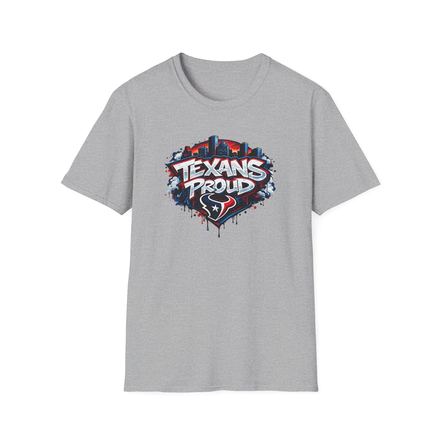 TEXANS PROUD - Unisex Soft Style T-Shirt