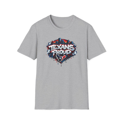 TEXANS PROUD - Unisex Soft Style T-Shirt