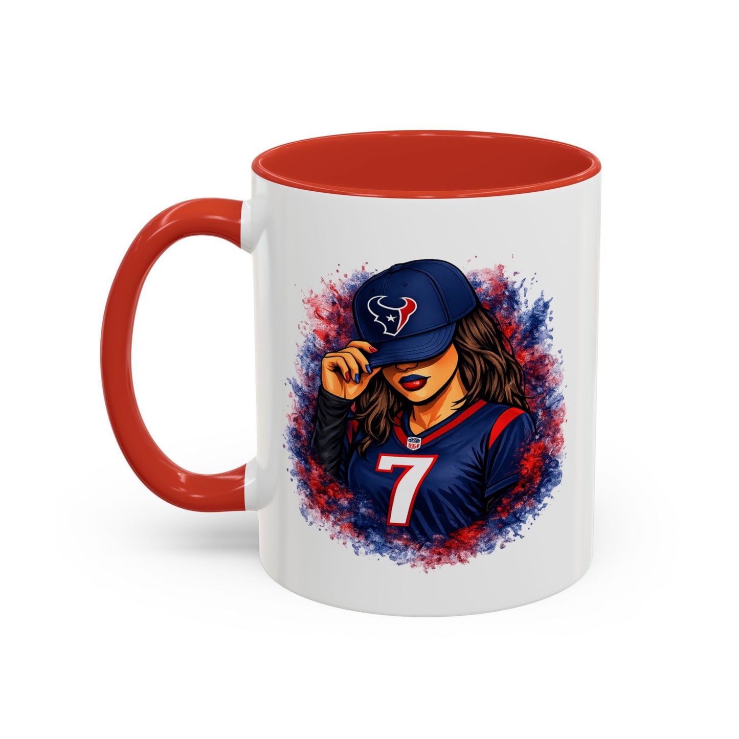 TEXANS GIRL REPPIN - Accent Coffee Mug (11, 15oz)