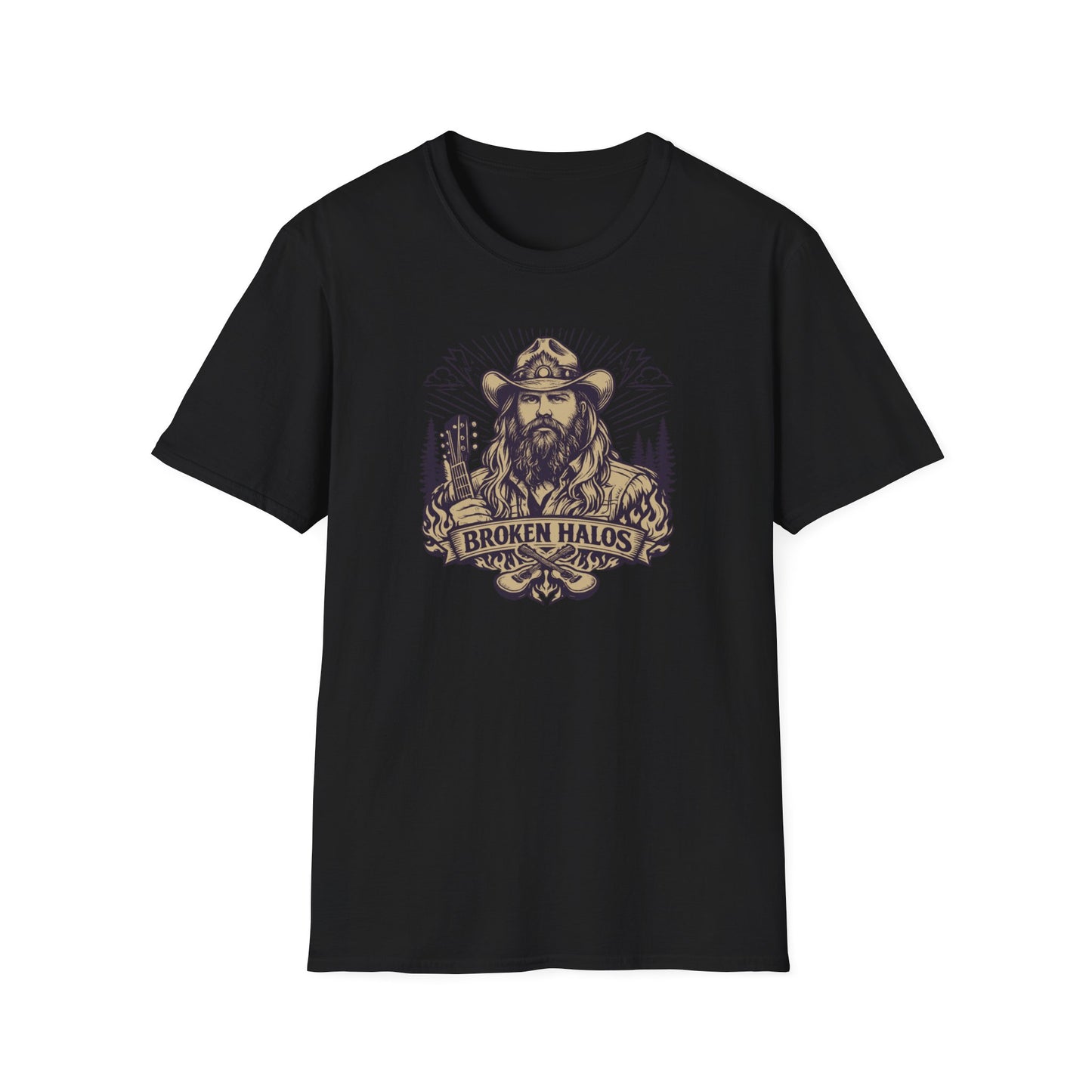 Chris Stapleton - BROKEN HALOS - Unisex Soft Style T-Shirt