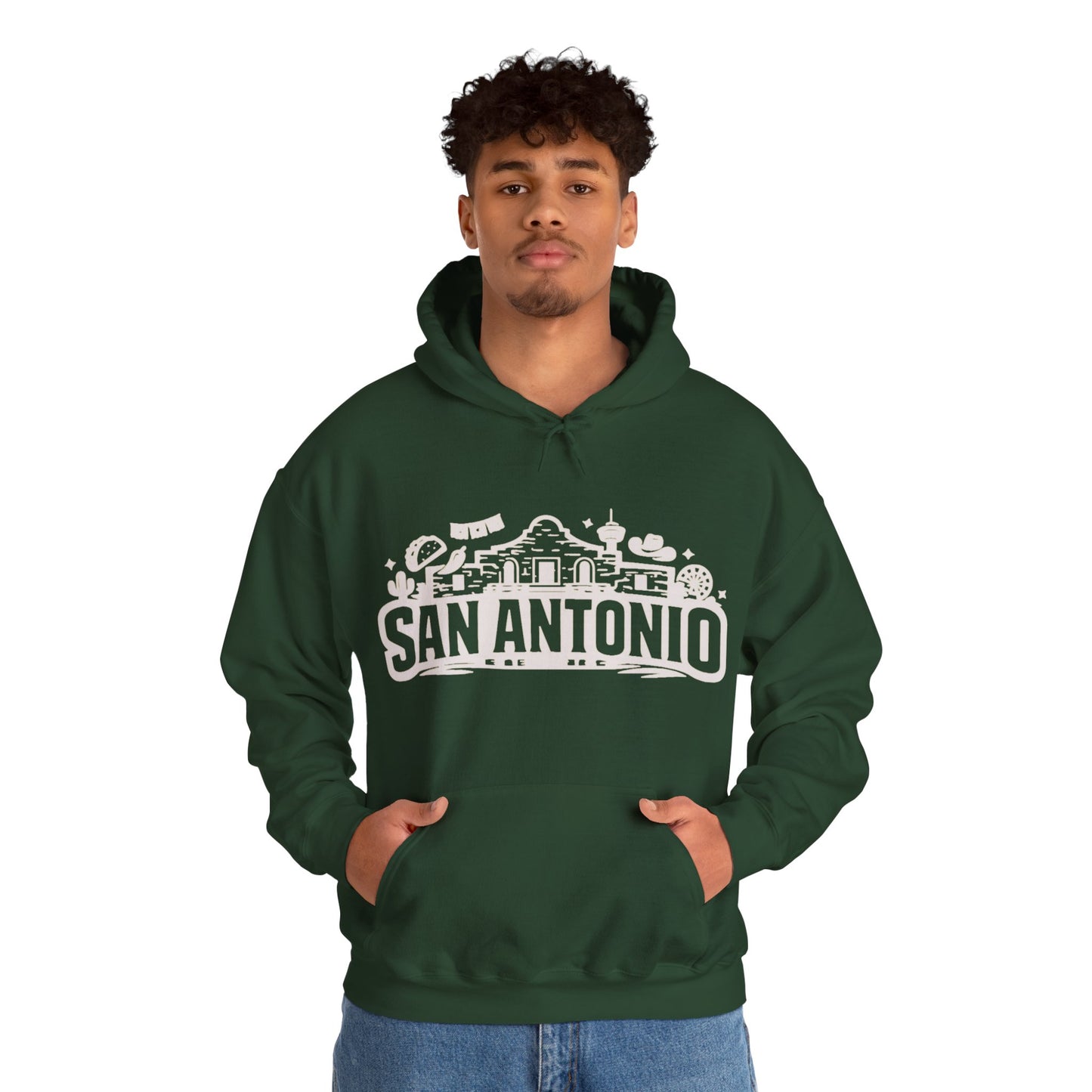 San Antonio Hoodie | Alamo City Texas Pride Graphic Unisex Pull-Over