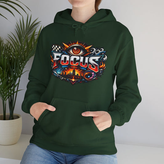 Focus Hoodie | Motivational Mindset Graphic Pull-Over for Men & Women
