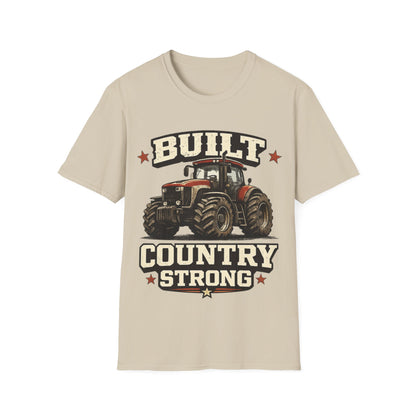 BUILT COUNTRY STRONG - ((BIG PRINT)) - Unisex Soft Style T-Shirt