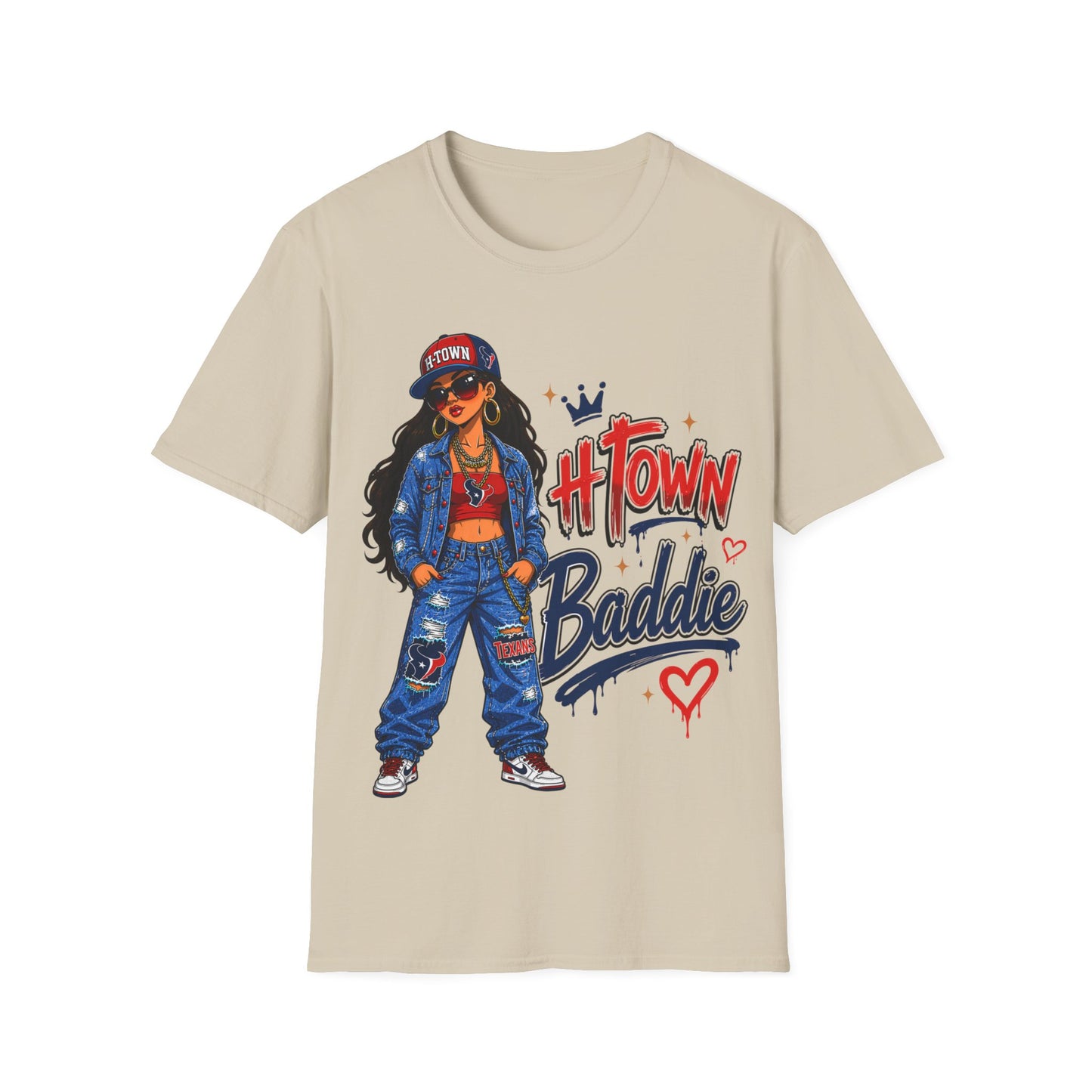 H-TOWN BADDIE - ((BIG PRINT)) Unisex Soft Style T-Shirt