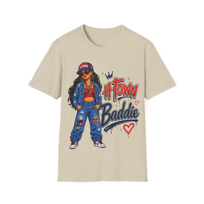H-TOWN BADDIE - ((BIG PRINT)) Unisex Soft Style T-Shirt