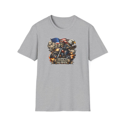 RIDING TIL DEATH - Unisex Softstyle T-Shirt