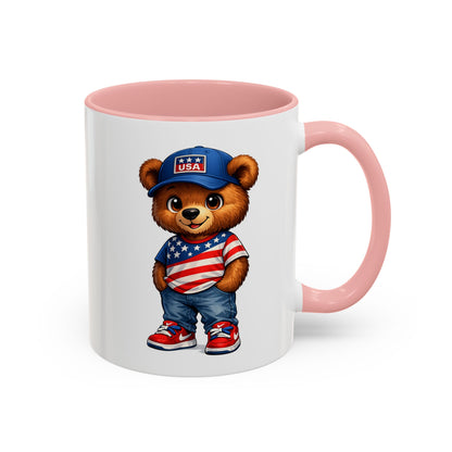 BERRY - REPPIN THE USA - Accent Coffee Mug (11, 15oz)