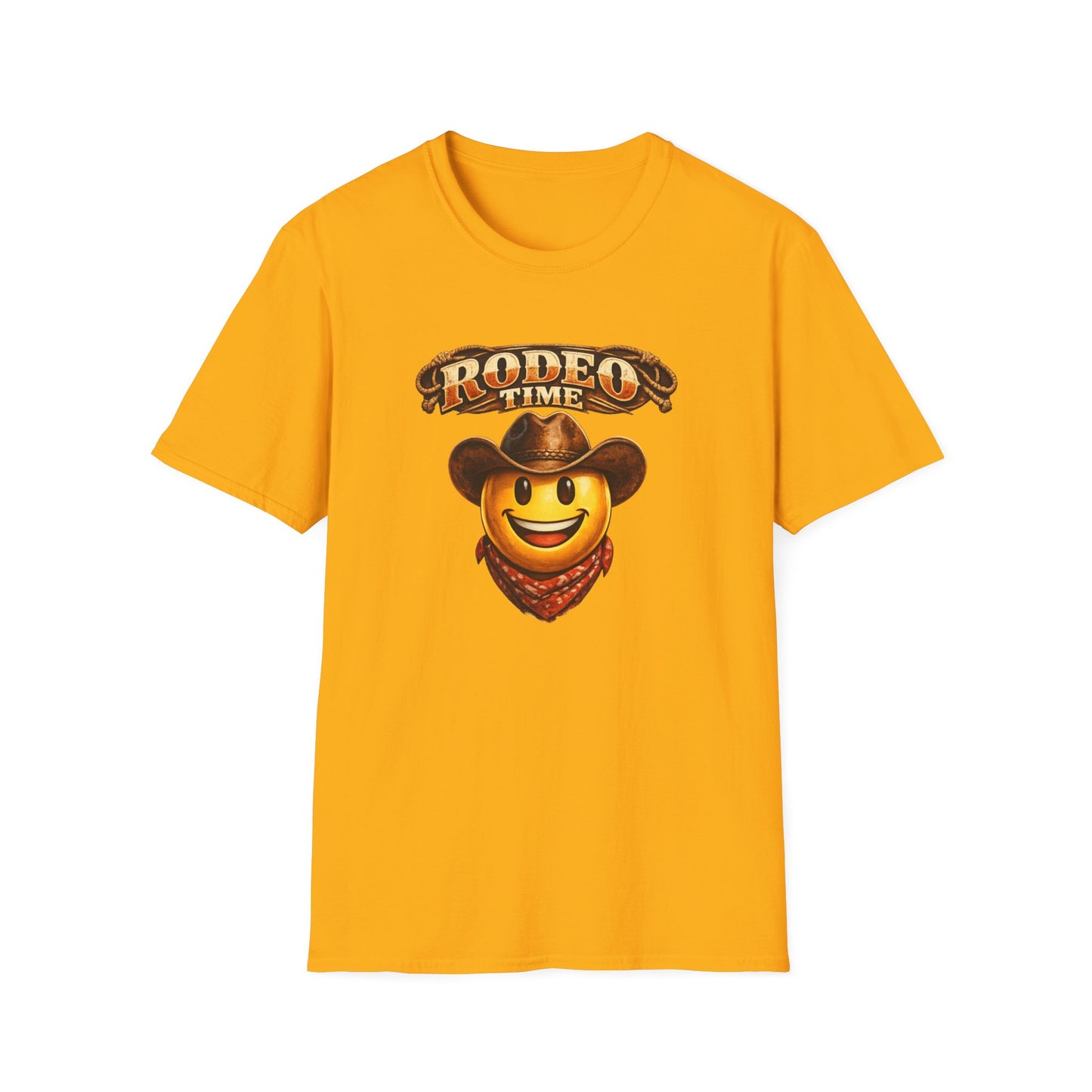 RODEO TIME EMOJI - GUY - Unisex Soft Style T-Shirt