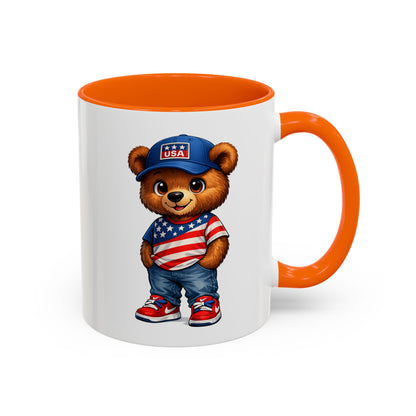 BERRY - REPPIN THE USA - Accent Coffee Mug (11, 15oz)