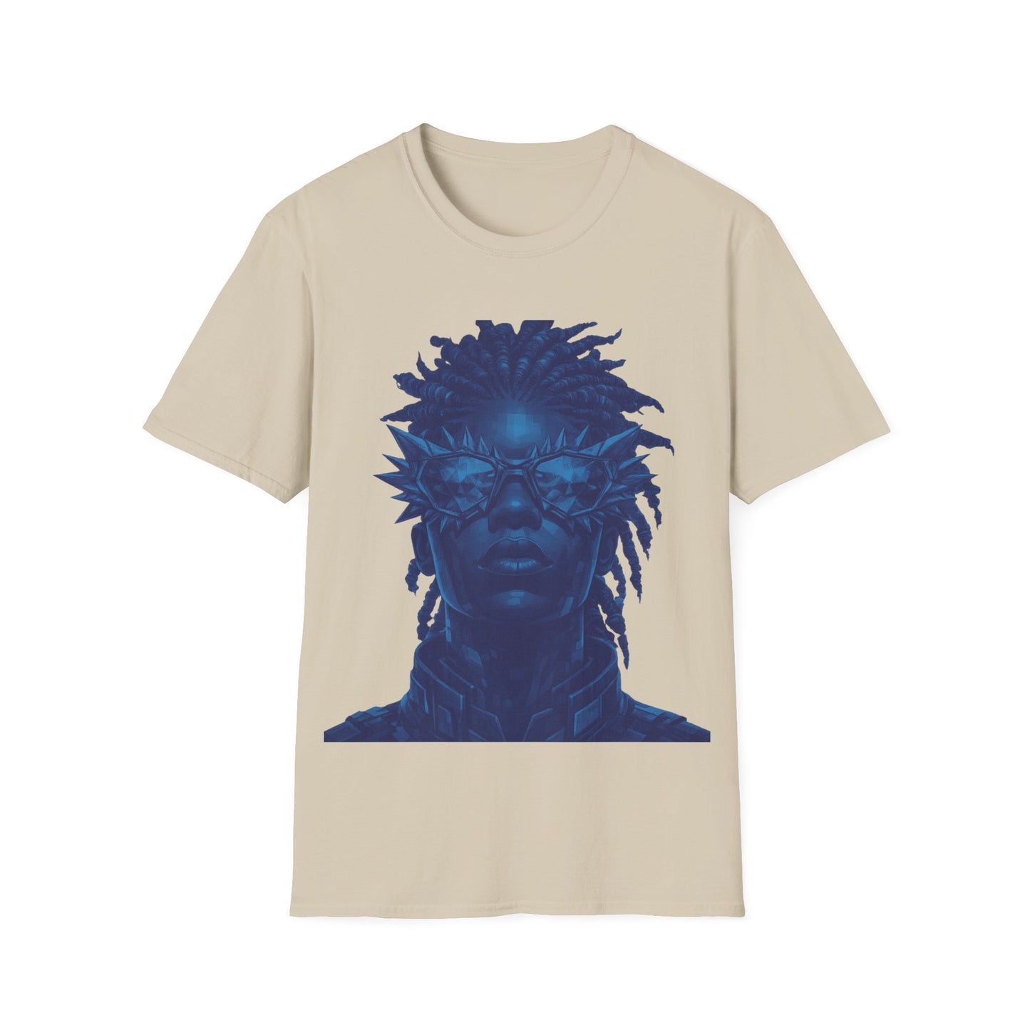 FUTURISTIC DUDE - ((BIG PRINT)) - Unisex Softstyle T-Shirt