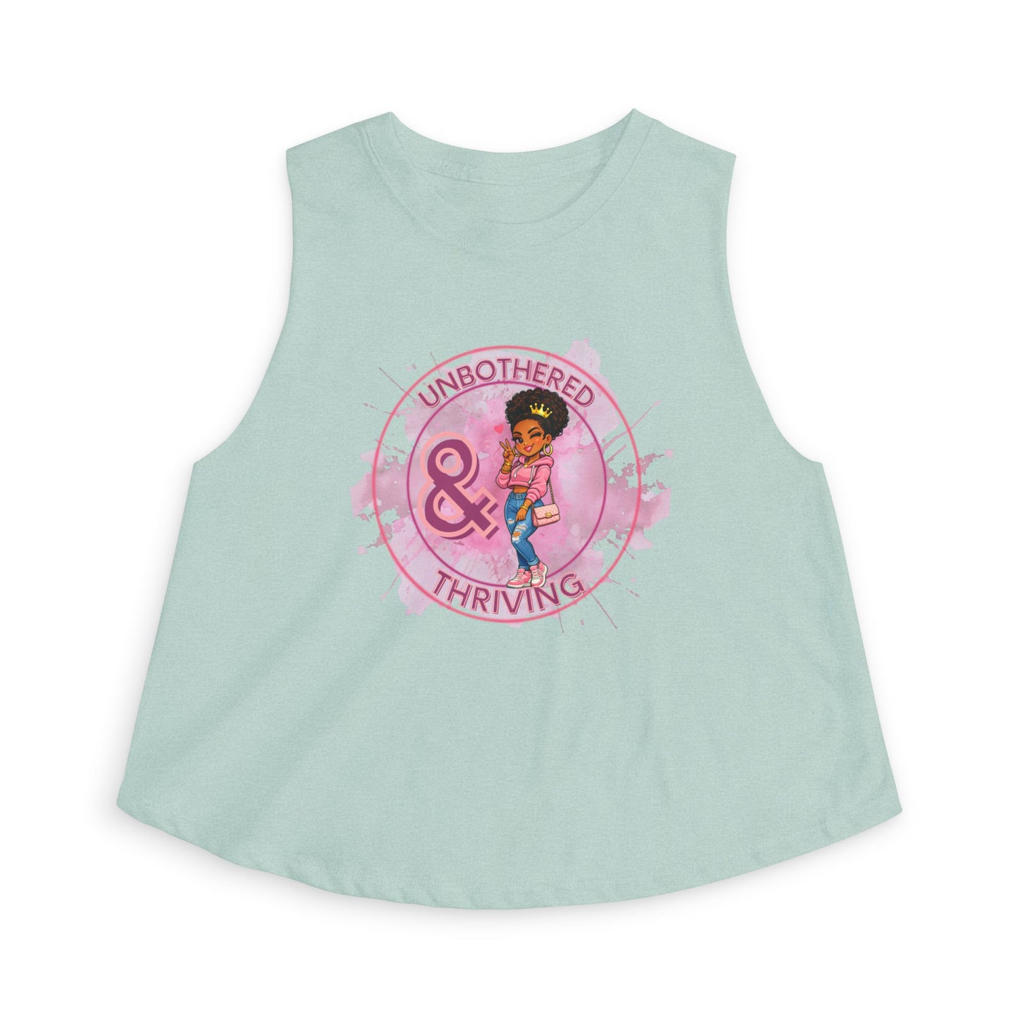 UNBOTHERED & THRIVING - Women's Crop Top