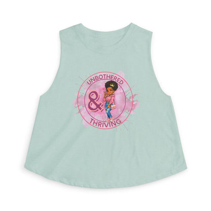 UNBOTHERED & THRIVING - Women's Crop Top